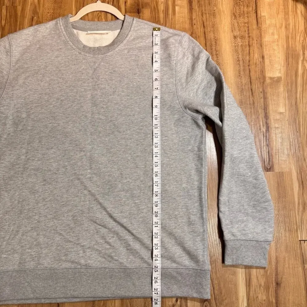 Everlane Organic Cotton Sweatshirt Off Duty Crewneck Size L Heather Gray